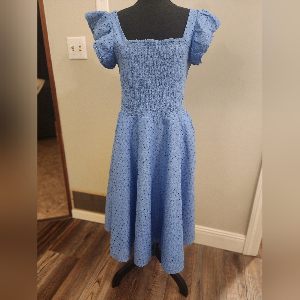 Timeless Lpndon Elegant Blue Women's Dress, Size 8
